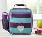 Fairfax Turquoise/Plum Stripe Lunch Box