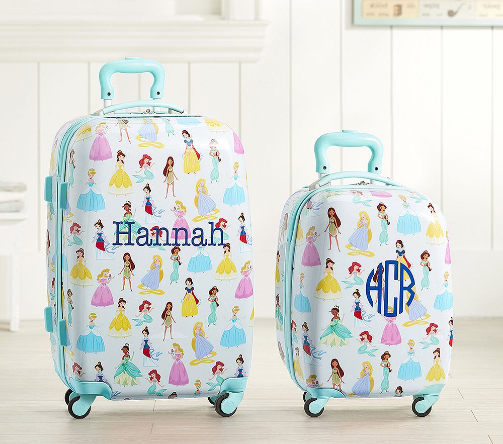 Aqua Disney Princess Hard Sided Kids Luggage | Pottery Barn Kids