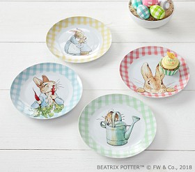 Beatrix Potter™ Ceramic Kids Plate Set | Easter Table Decor