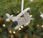 Silver Glitter Transportation Ornaments