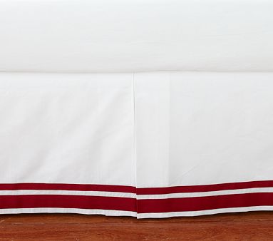 Harper Red Crib Skirt