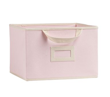Light Pink Large Canvas Box Storage