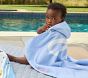 Bow Reversible Baby Beach Hooded Towel UPF 50+