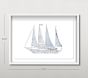 Sailboat Map Wall Art (25&quot; x 17&quot;)