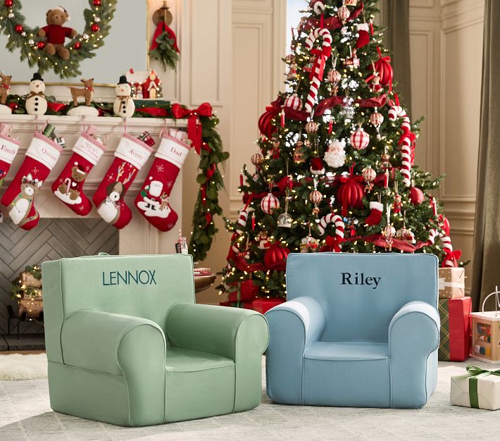 Anywhere Chair®, Light Blue Twill | Pottery Barn Kids
