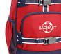Mackenzie Red Navy Trim Solid Backpacks