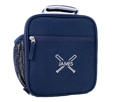 Mackenzie Navy Solid Lunch Boxes | Pottery Barn Kids