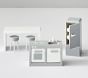3 Room Dollhouse Accessory Set: Living Room, Kitchen &amp; Bathroom