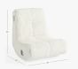 Ivory Sherpa Mini Gaming Chair