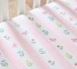 Butterfly Stripe Organic Crib Fitted Sheet
