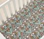 Chris Loves Julia Decorative Floral Organic Crib Fitted Sheet