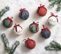 Chris Loves Julia Decoupage Ball Ornaments, Set of 8