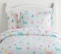Windsor Unicorn Flannel Organic Sheet Set &amp; Pillowcases