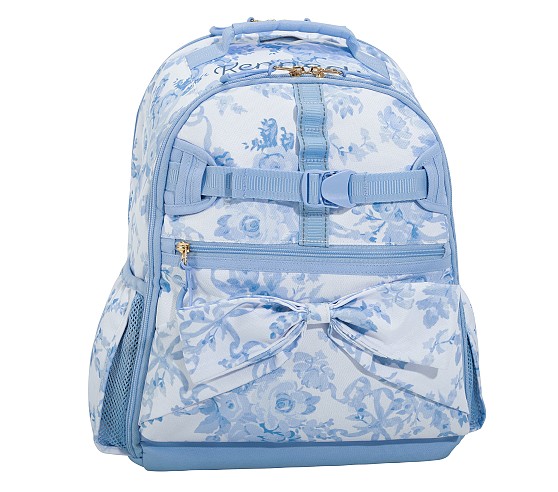 Blue Damask Adaptive Backpack | Pottery Barn Kids