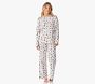 Holiday Teddy Bears Adult Relaxed Fit Crew Pajama Set