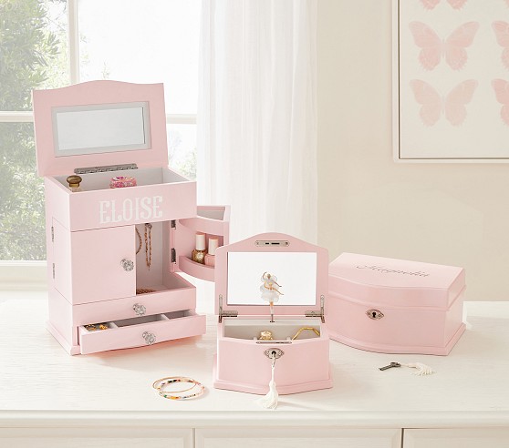 Abigail Kids Jewelry Box Collection - Pink | Pottery Barn Kids