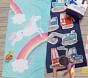 Unicorn Rainbow Kid Beach Towel UPF 50+