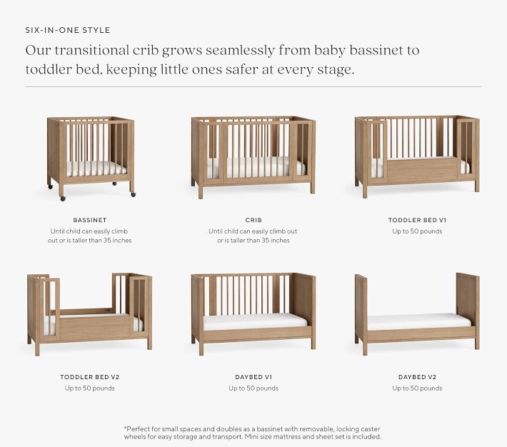Kendall Grow With Me Convertible Crib Pottery Barn Kids