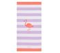 Flamingo Stripe Kid Beach Towel UPF 50+