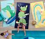 Surfing Alligator Kid Beach Towel UPF 50+