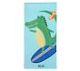 Surfing Alligator Kid Beach Towel UPF 50+