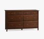Open Box: Rory 8-Drawer Dresser (56"W x 20"D) - Heritage Walnut, Antique Bronze