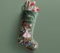 Rifle Paper Co. Nutcracker Embroidered Velvet Christmas Stocking Collection