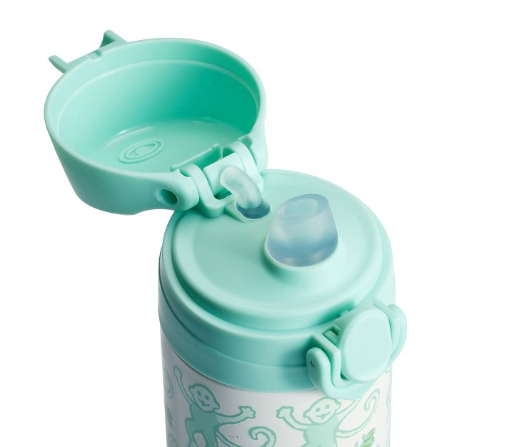 Gourde Enfant Pottery Barn 12 Oz Singe Aqua, Neuve Sans Emballage