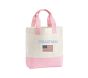 Pink Customizable Kids Beach Tote Bag