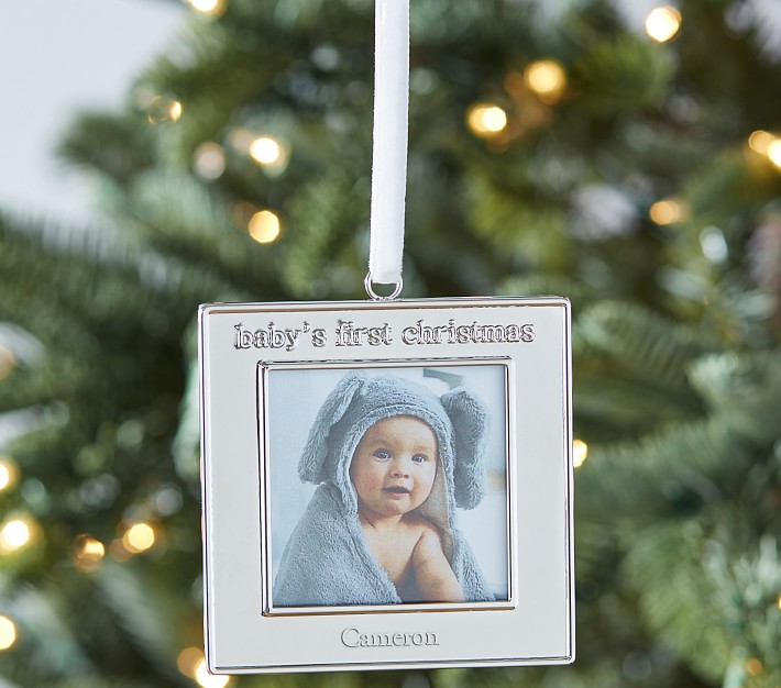 Baby's First Frame Ornament Keepsake Gift Pottery Barn Kids