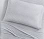 Heathered Jersey Stripe Organic Sheet Set &amp; Pillowcases