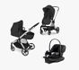 Cybex EOS 5-in-1 Travel System Silver Stroller &amp; Aton G Infant Car Seat