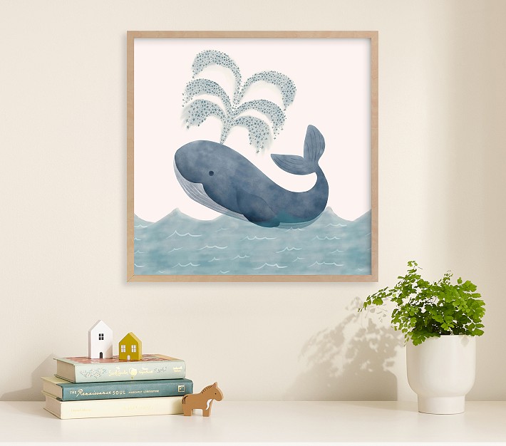 Minted® Whale Wall Art by Elly Pottery Barn Kids