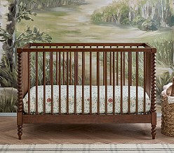 Chris Loves Julia Turned Wood Convertible Crib
