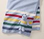 Striped Fuzzy Kid Throw Blanket &amp; Dino Plush Set