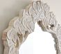 Enchanted Carved Wood Mirror (33")