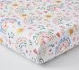 Heritage Rainbow Organic Crib Fitted Sheet