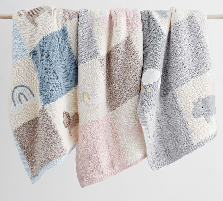Pointelle pattern in a soft knit baby blanket | Premium AI-generated image