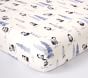 Organic Flannel Penguin Crib Fitted Sheet