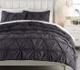 Organic Ruched Rosette Duvet Cover &amp; Shams