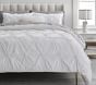 Organic Ruched Rosette Duvet Cover &amp; Shams