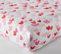 Hearts Organic Crib Fitted Sheet
