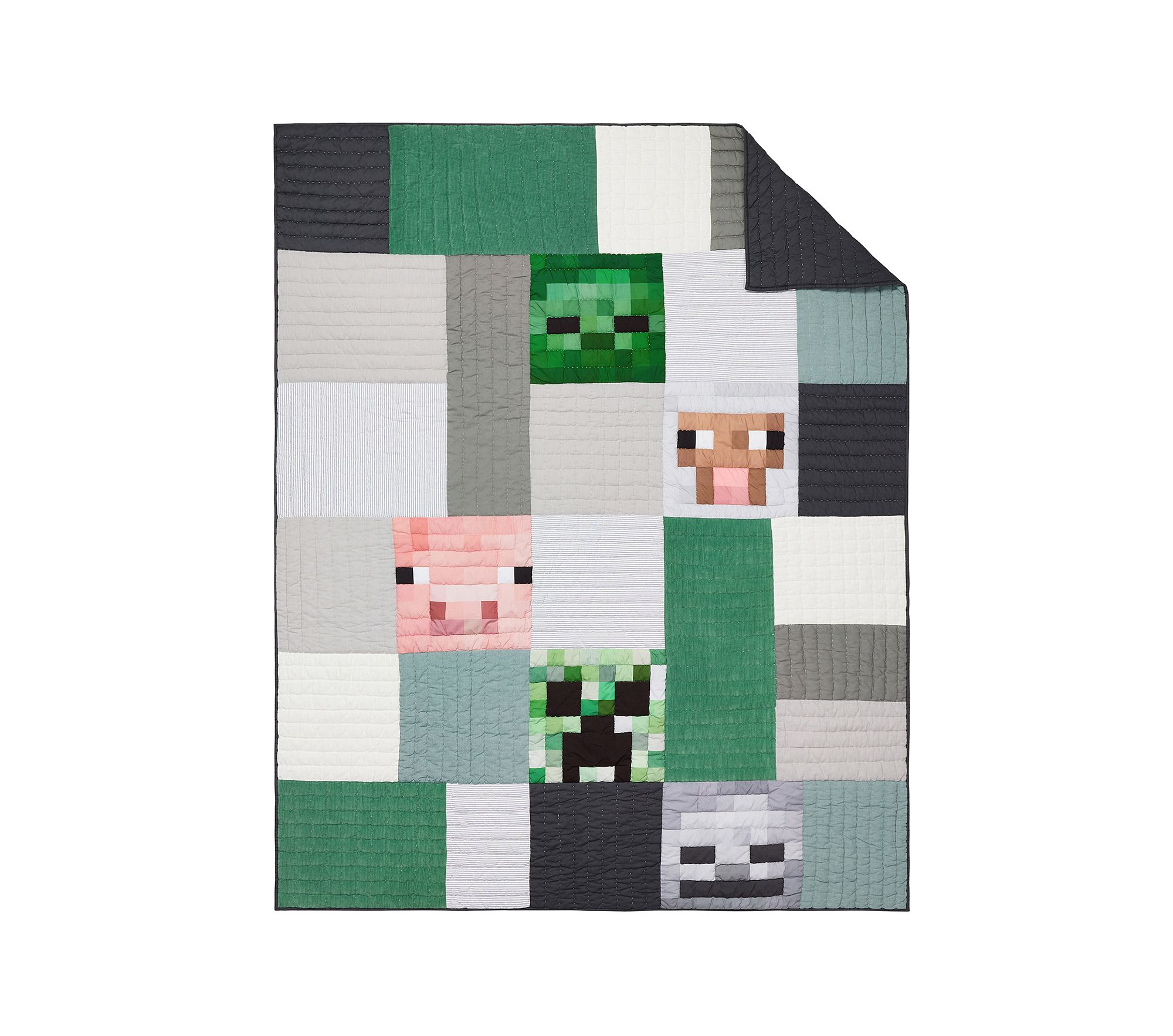 Minecraft Patchwork Quilt & Shams