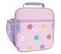 Mackenzie Pink Polka Dots Chenille Lunch Boxes