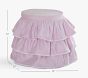 Madeline Vanity Stool, Pink Ruffle Slipcover Only
