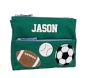 Mackenzie Green Sports Chenille Supplies Pouch