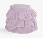 Madeline Vanity Stool, Pink Ruffle Slipcover Only