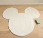 Disney Mickey Mouse Shaped Faux Fur Washable Rug