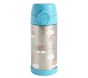Mackenzie Metallic Silver Rainbows Water Bottle