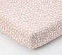 Pink Ghost Organic Crib Fitted Sheet